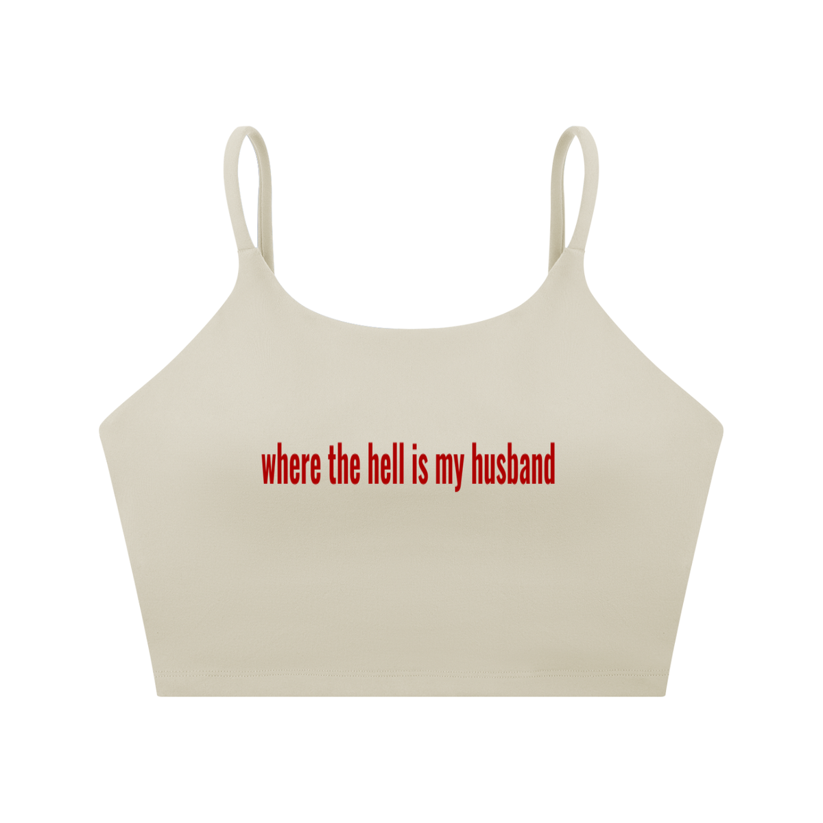 Where the Hell Spaghetti Strap Yoga Sports Bra | TOVA T's