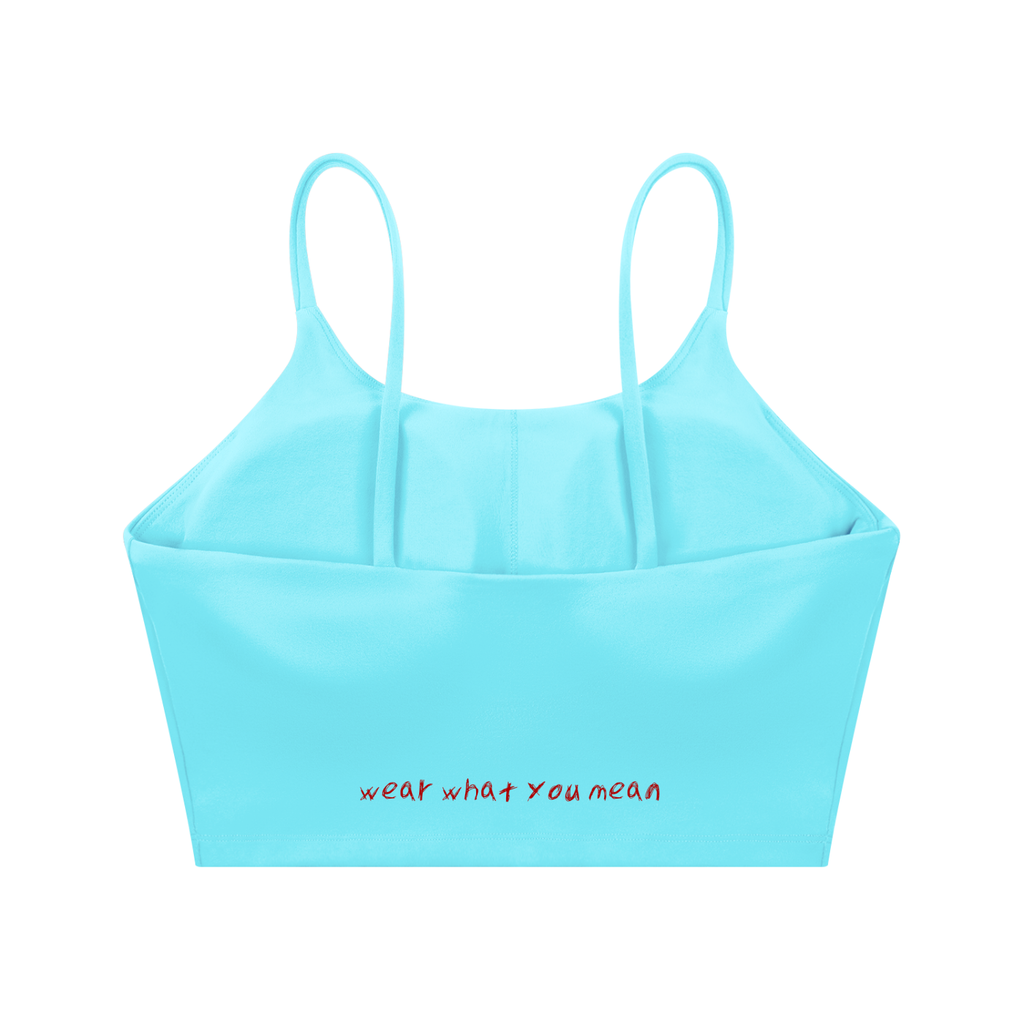Where the Hell Spaghetti Strap Yoga Sports Bra | TOVA T's