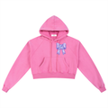 Cute & Preppy Bow Crop Hoodie - Pink | TOVA T's