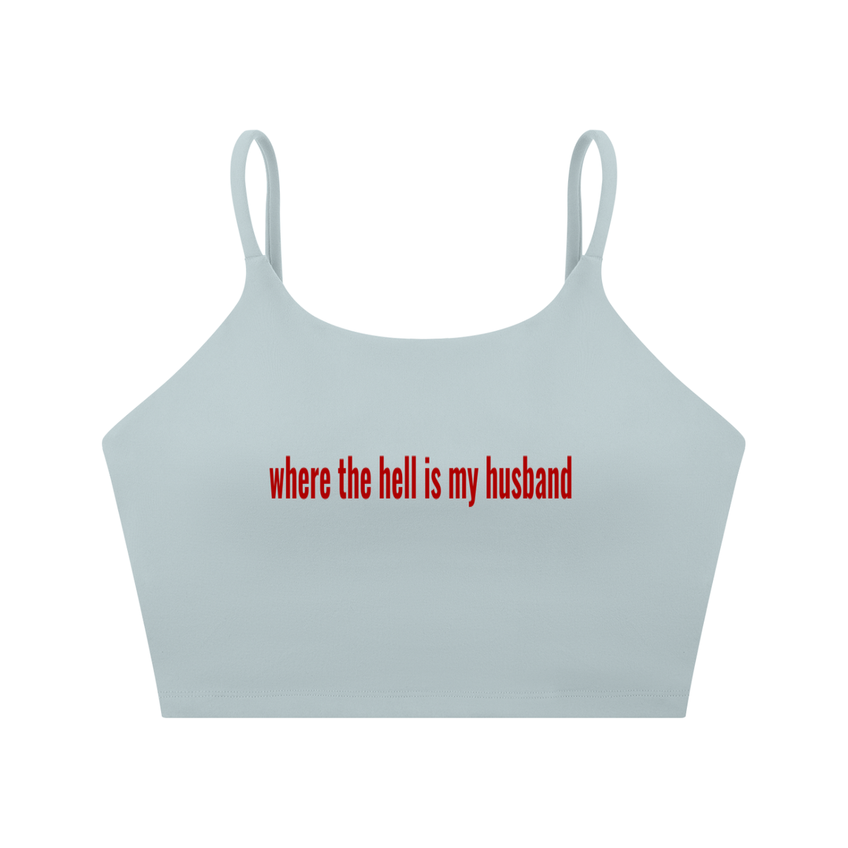Where the Hell Spaghetti Strap Yoga Sports Bra | TOVA T's