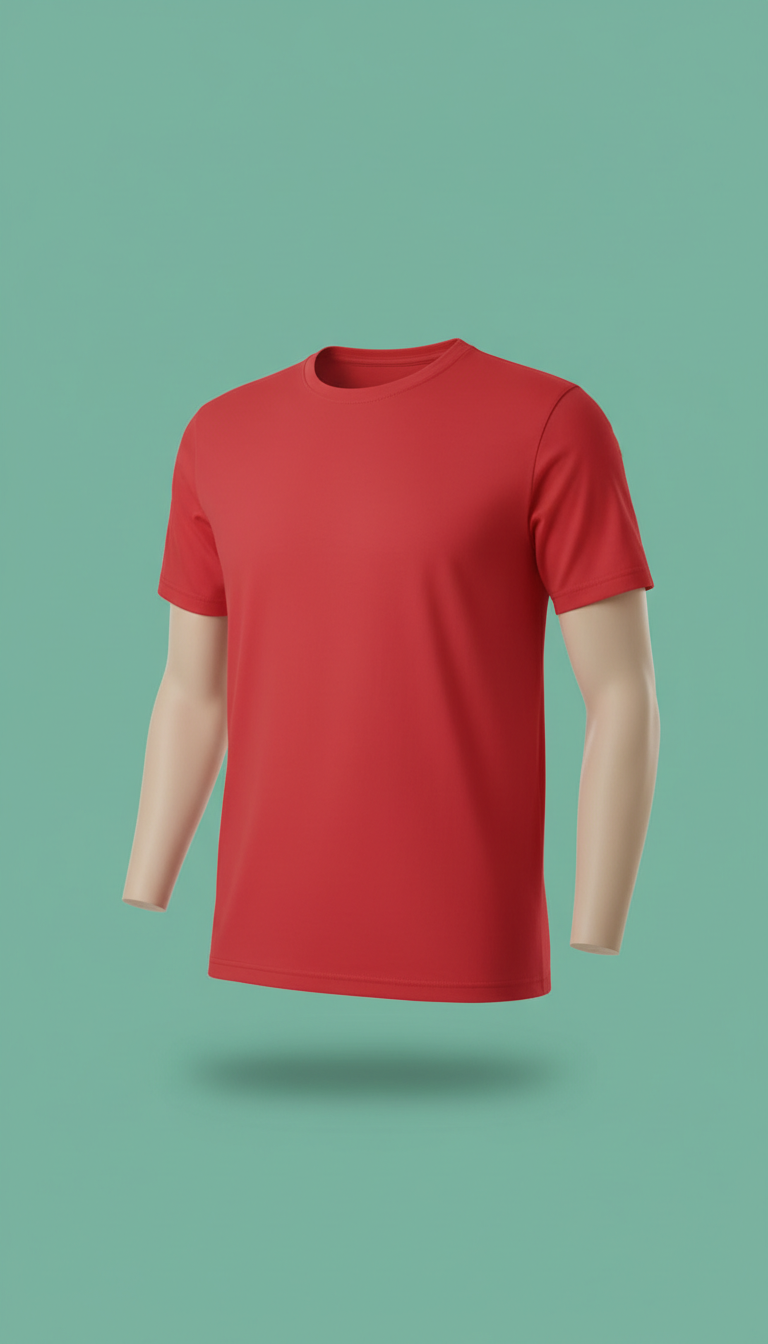 Power red statement tee