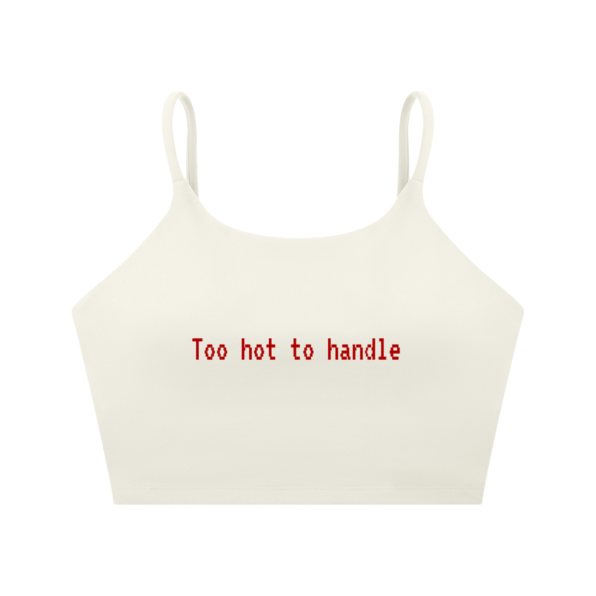 Too Hot to Handle Spaghetti Strap Yoga Sports Bra | TOVA T's