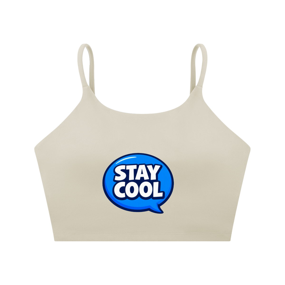 Stay Cool Spaghetti Strap Yoga Sports Bra | TOVA T's
