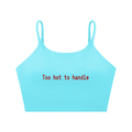 Too Hot to Handle Spaghetti Strap Yoga Sports Bra | TOVA T's