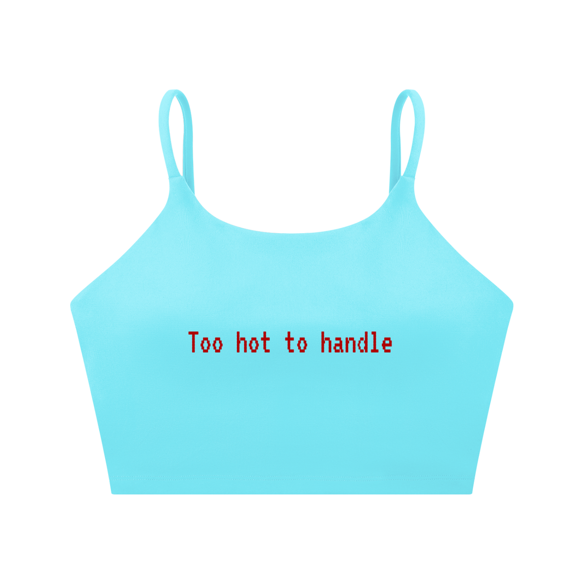 Too Hot to Handle Spaghetti Strap Yoga Sports Bra | TOVA T's