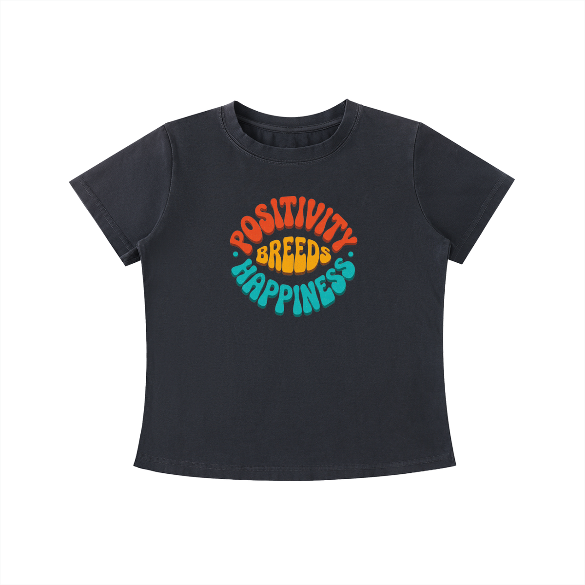 Positivity Breeds Happiness Vintage Wash T-Shirt | TOVA T's