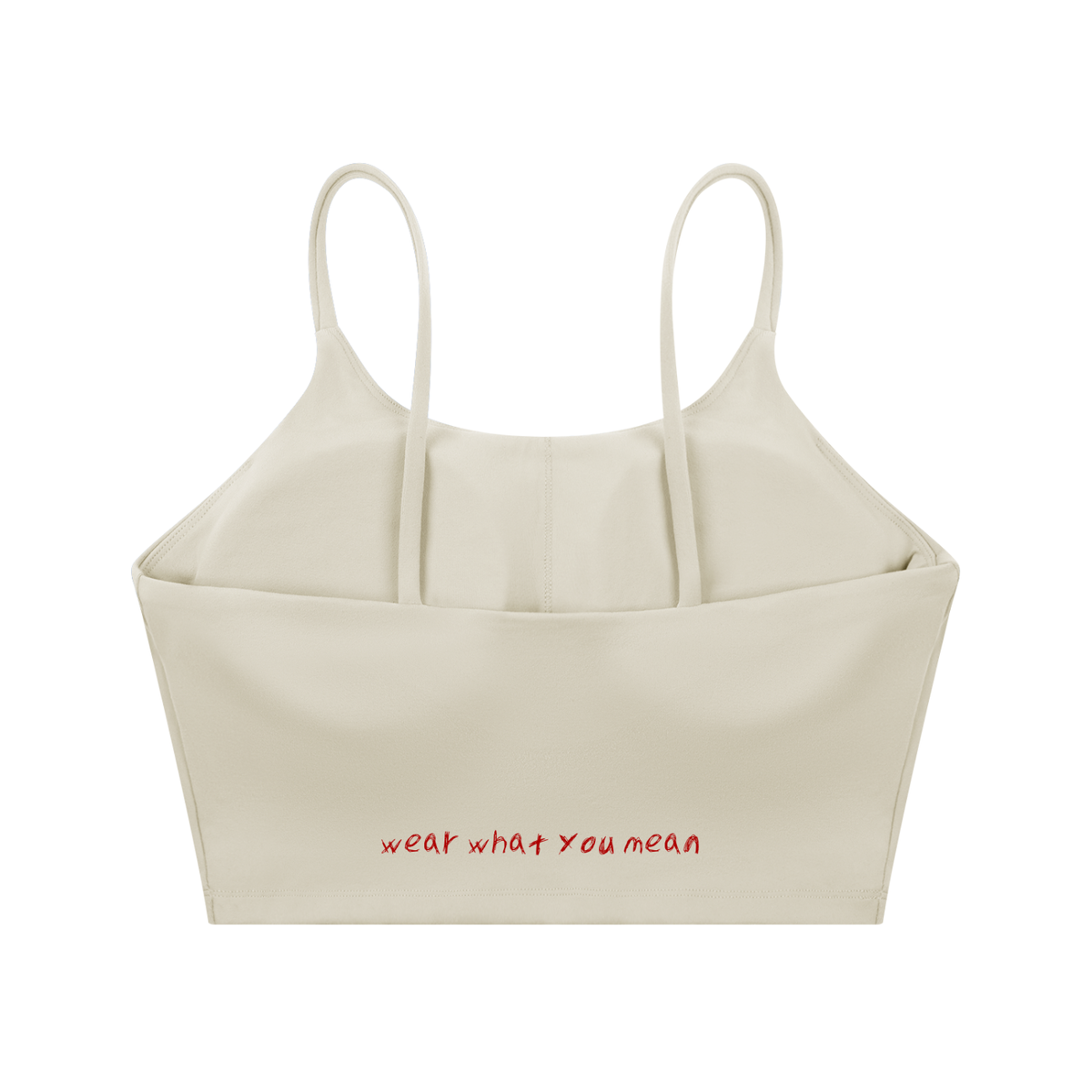 Spaghetti Strap Yoga Sports Bra - Hot stuff (2)