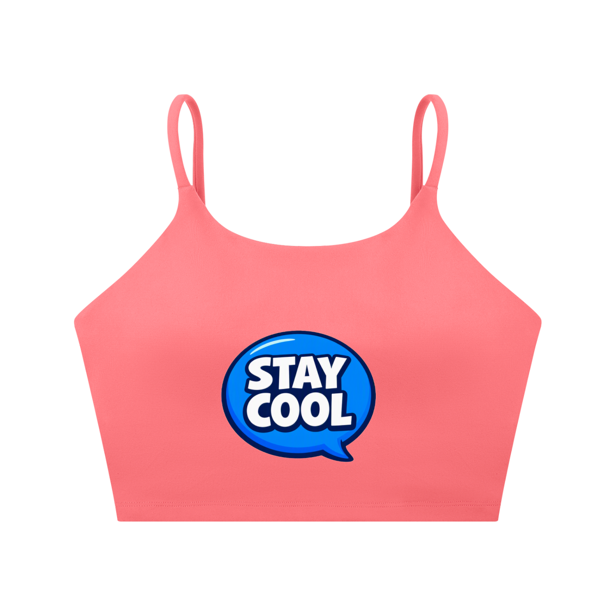 Stay Cool Spaghetti Strap Yoga Sports Bra | TOVA T's