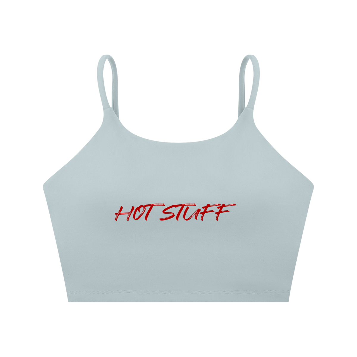 Spaghetti Strap Yoga Sports Bra - Hot stuff (2)