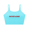 Where the Hell Spaghetti Strap Yoga Sports Bra | TOVA T's