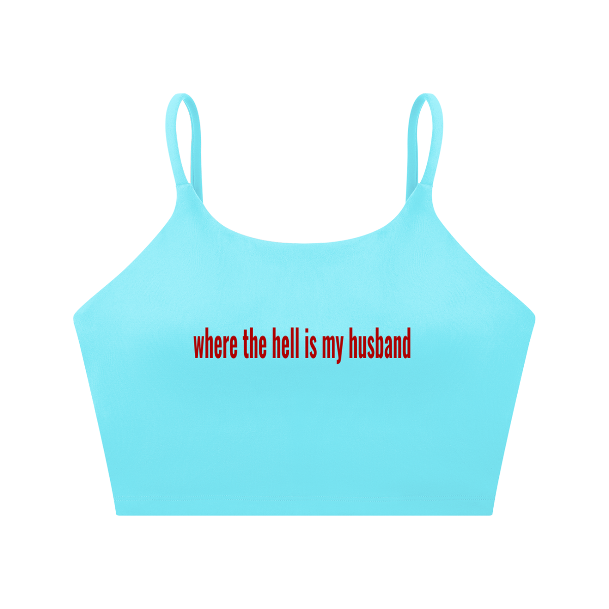 Where the Hell Spaghetti Strap Yoga Sports Bra | TOVA T's