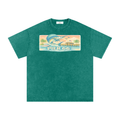 Snow Washed Oversized Cotton T-Shirt
