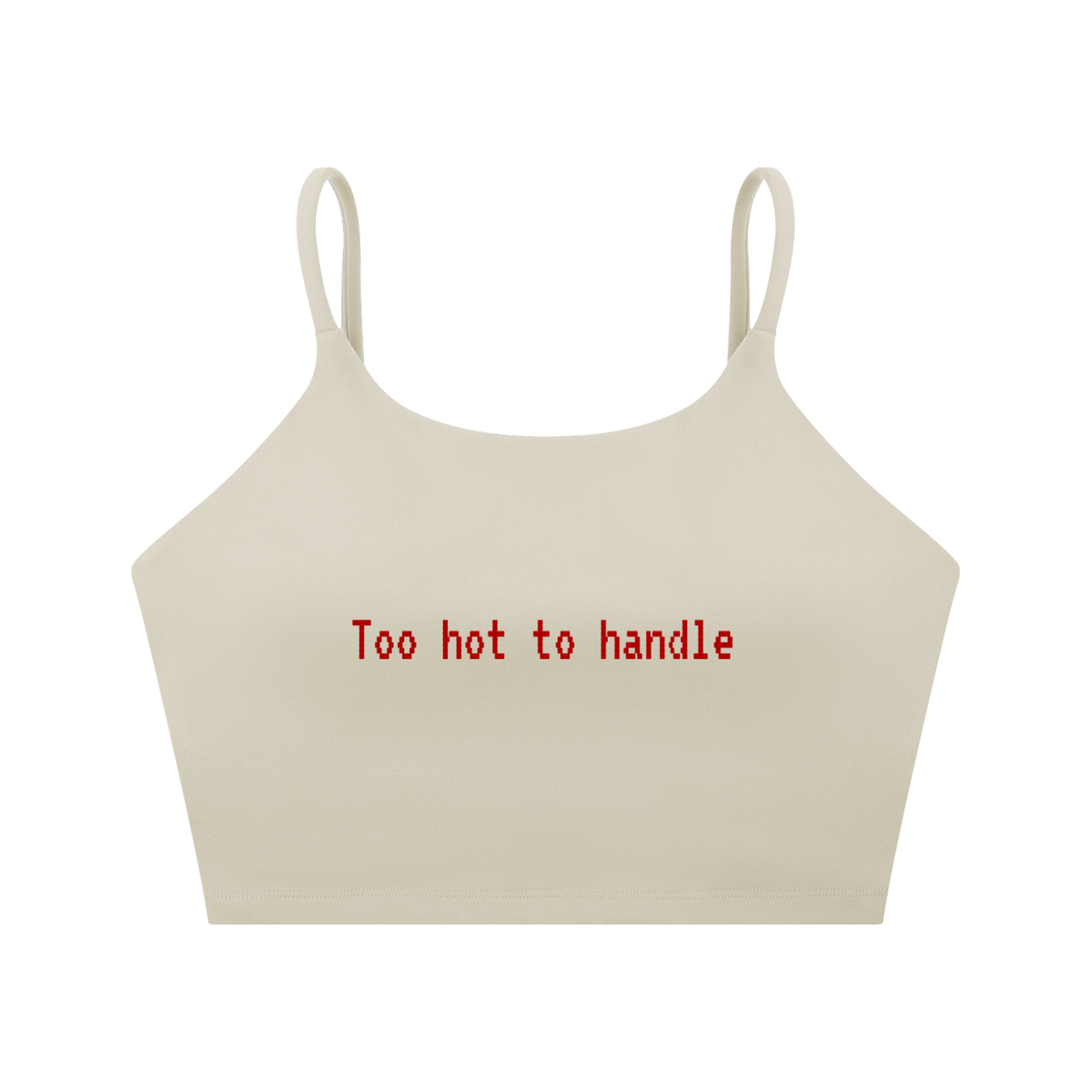 Too Hot to Handle Spaghetti Strap Yoga Sports Bra | TOVA T's