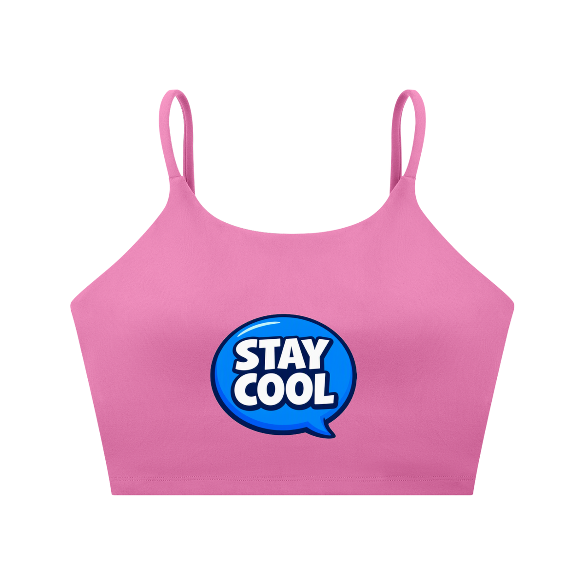 Stay Cool Spaghetti Strap Yoga Sports Bra | TOVA T's