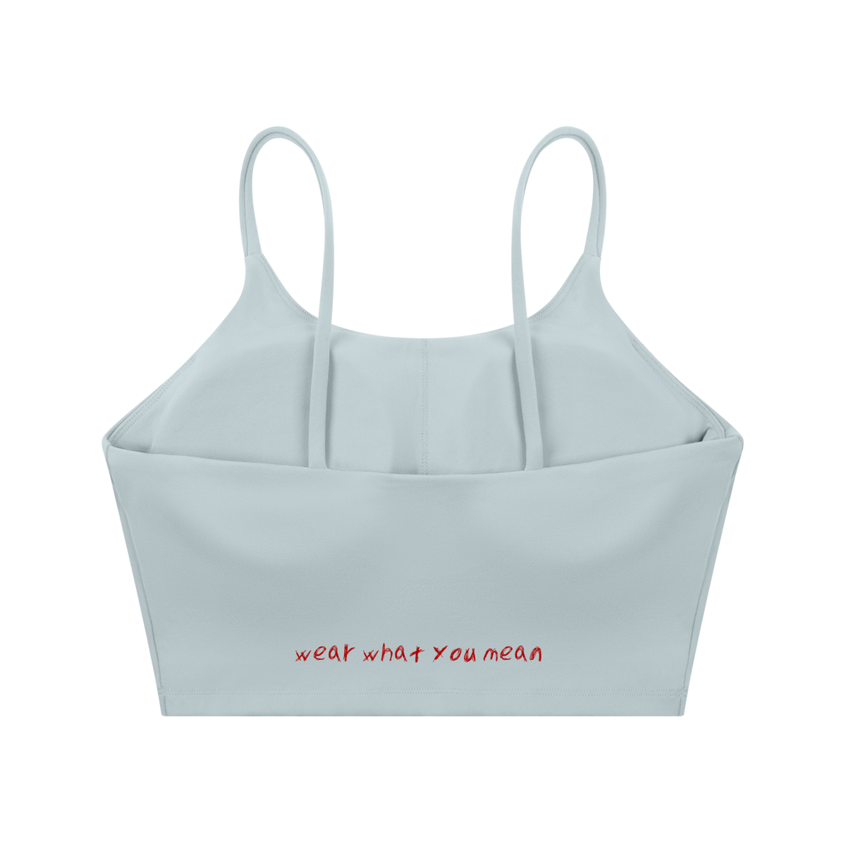 Spaghetti Strap Yoga Sports Bra - Hot stuff (2)