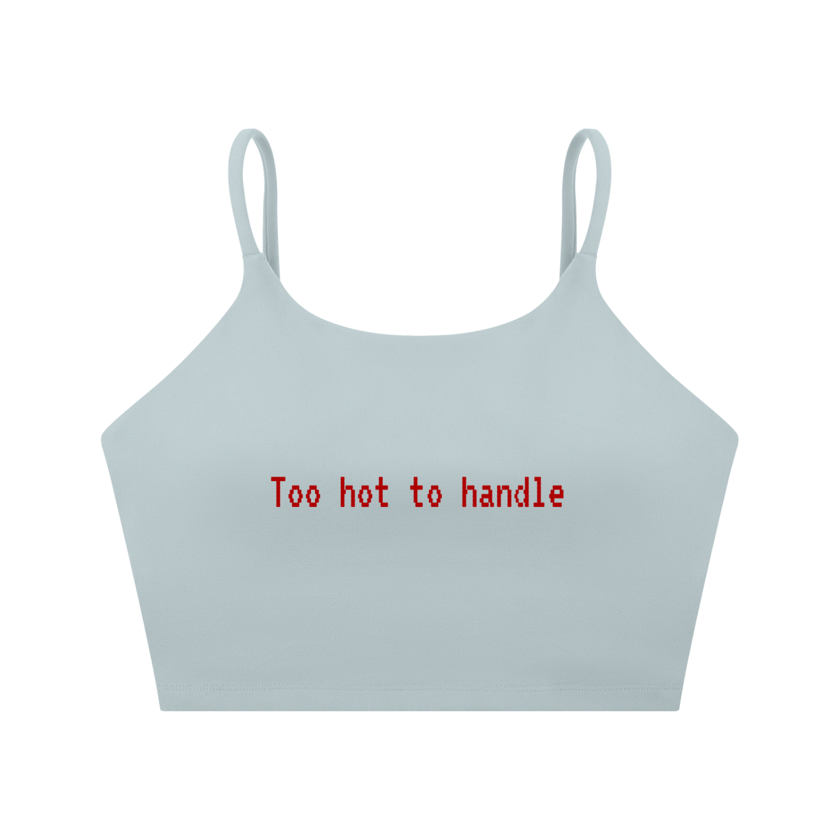 Too Hot to Handle Spaghetti Strap Yoga Sports Bra | TOVA T's