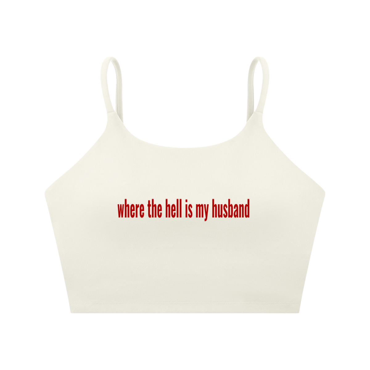 Where the Hell Spaghetti Strap Yoga Sports Bra | TOVA T's